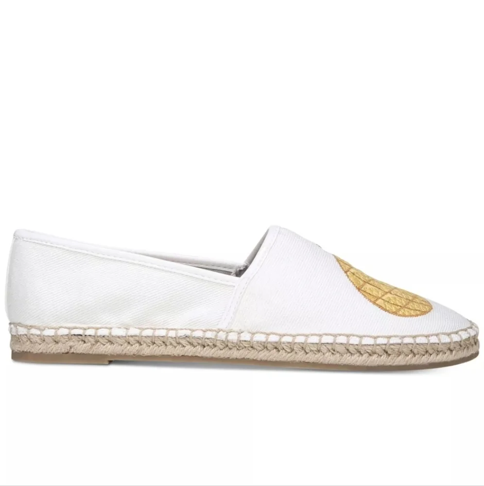 CIRCUS BY SAM EDELMAN Womens White Tropical Leni Espadrille Shoes, Size 6M
